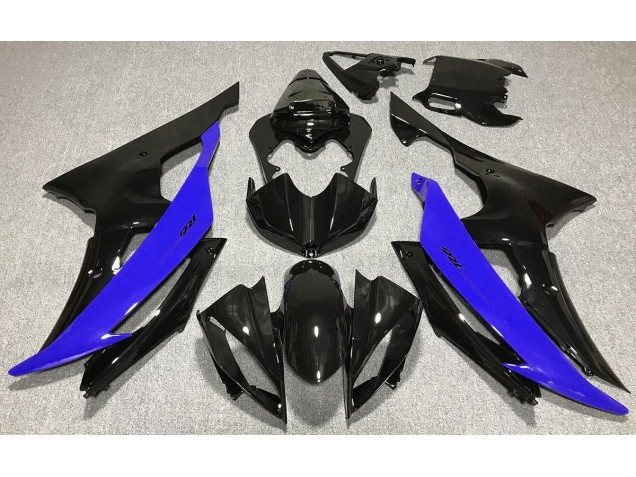 Gloss Black & Blue 2008-2016 Yamaha R6 Motorcycle Fairing Gloss Black & Blue 2008-2016 Yamaha R6 Motorcycle Fairing
