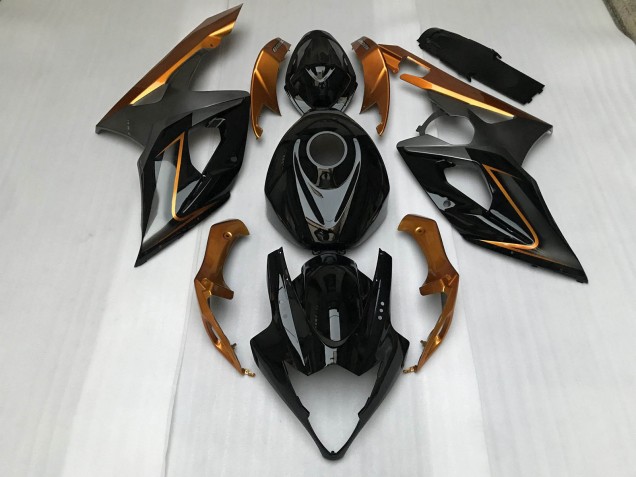 Gloss Black & Bronze 2005-2006 Suzuki GSXR 1000 Motorcycle Fairing Gloss Black & Bronze 2005-2006 Suzuki GSXR 1000 Motorcycle Fairing