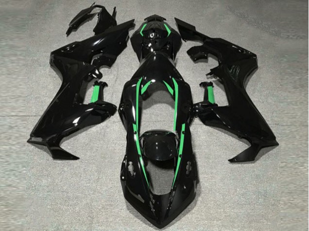 Gloss Black & Forest Green Lining 2017-2023 Honda CBR1000RR Motorcycle Fairing Gloss Black & Forest Green Lining 2017-2023 Honda CBR1000RR Motorcycle Fairing