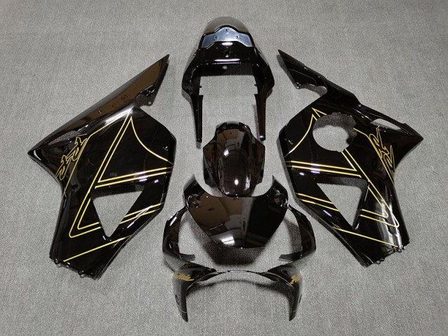 Gloss Black & Gold 2002-2003 Honda CBR954RR Motorcycle Fairing Gloss Black & Gold 2002-2003 Honda CBR954RR Motorcycle Fairing