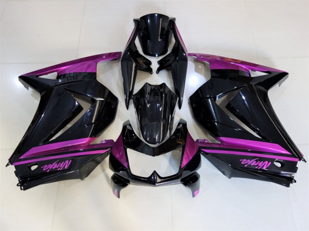 Gloss Black & Purple 2008-2012 Kawasaki Ninja 250 Motorcycle Fairing Gloss Black & Purple 2008-2012 Kawasaki Ninja 250 Motorcycle Fairing