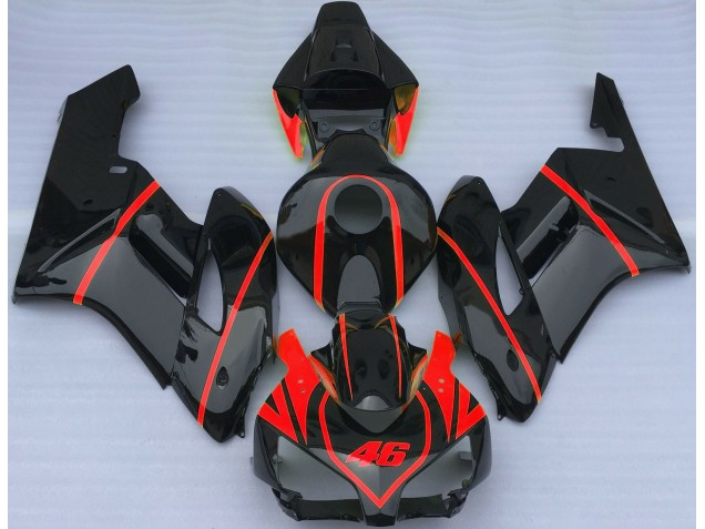 Gloss Black & Red 2004-2005 Honda CBR1000RR Motorcycle Fairing Gloss Black & Red 2004-2005 Honda CBR1000RR Motorcycle Fairing
