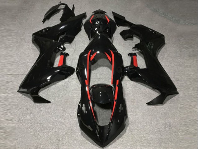 Gloss Black W Red Lining 2017-2023 Honda CBR1000RR Motorcycle Fairing Gloss Black W Red Lining 2017-2023 Honda CBR1000RR Motorcycle Fairing