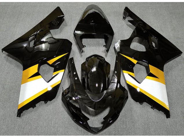 Gloss Black & Yellow 2004-2005 Suzuki GSXR 600-750 Motorcycle Fairing Gloss Black & Yellow 2004-2005 Suzuki GSXR 600-750 Motorcycle Fairing