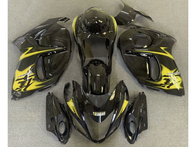 Gloss Black & Yellow 2008-2020 Suzuki GSXR 1300 Hayabusa Motorcycle Fairing Gloss Black & Yellow 2008-2020 Suzuki GSXR 1300 Hayabusa Motorcycle Fairing
