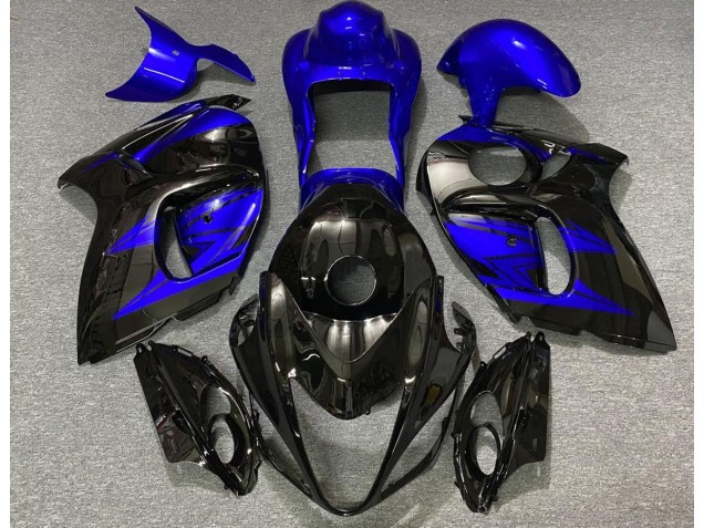 Gloss Black and Deep Blue 2008-2020 Suzuki GSXR 1300 Hayabusa Motorcycle Fairing Gloss Black and Deep Blue 2008-2020 Suzuki GSXR 1300 Hayabusa Motorcycle Fairing
