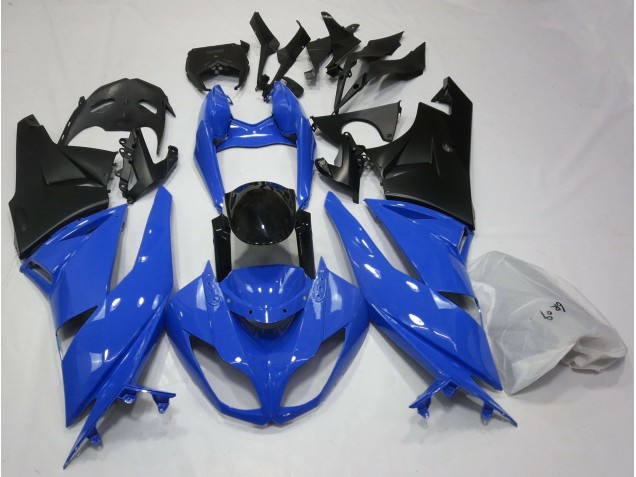 Gloss Blue & Black 2009-2012 Kawasaki ZX6R Motorcycle Fairing Gloss Blue & Black 2009-2012 Kawasaki ZX6R Motorcycle Fairing