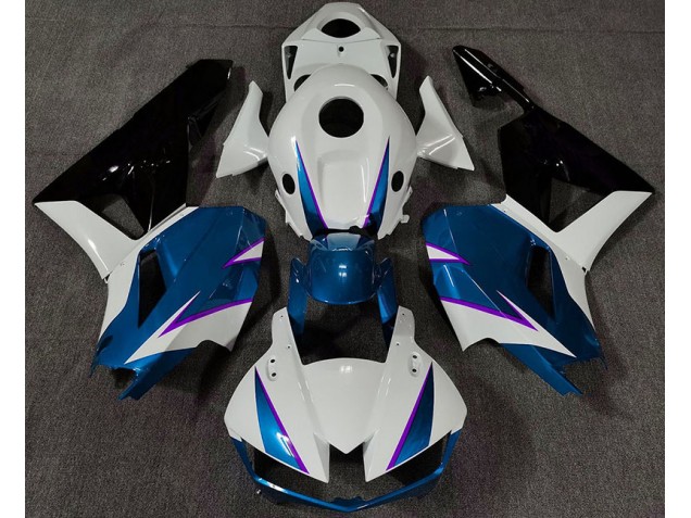Gloss Blue White and Purple 2013-2023 Honda CBR600RR Motorcycle Fairing Gloss Blue White and Purple 2013-2023 Honda CBR600RR Motorcycle Fairing