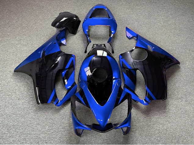 Gloss Blue and Black 2001-2003 Honda CBR600 F4i Motorcycle Fairing Gloss Blue and Black 2001-2003 Honda CBR600 F4i Motorcycle Fairing