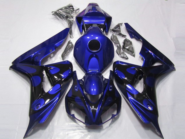 Gloss Blue and Black 2006-2007 Honda CBR1000RR Motorcycle Fairing Gloss Blue and Black 2006-2007 Honda CBR1000RR Motorcycle Fairing