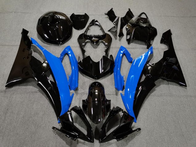 Gloss Blue and Black 2008-2016 Yamaha R6 Motorcycle Fairing Gloss Blue and Black 2008-2016 Yamaha R6 Motorcycle Fairing