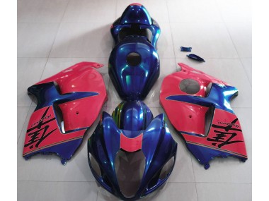 Gloss Blue and Red 1997-2007 Suzuki GSXR 1300 Hayabusa Motorcycle Fairing