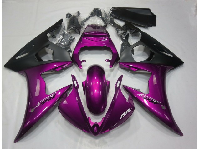 Gloss Dark Pink 2005 Yamaha R6 Motorcycle Fairing Gloss Dark Pink 2005 Yamaha R6 Motorcycle Fairing