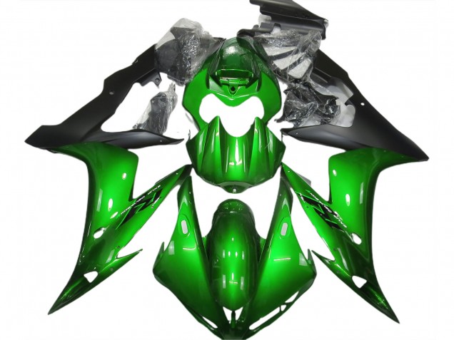 Gloss Green & Black 2004-2006 Yamaha R1 Motorcycle Fairing Gloss Green & Black 2004-2006 Yamaha R1 Motorcycle Fairing