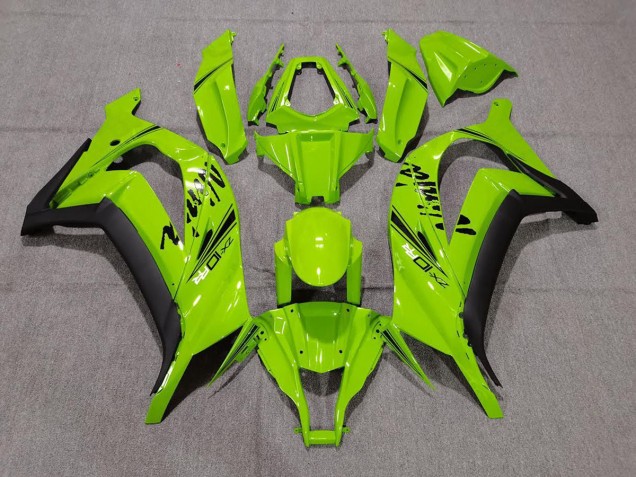 Gloss Green & Black 2011-2015 Kawasaki ZX10R Motorcycle Fairing Gloss Green & Black 2011-2015 Kawasaki ZX10R Motorcycle Fairing