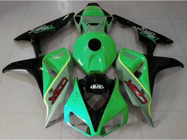 Gloss Green and Black CBR Style 2006-2007 Honda CBR1000RR Motorcycle Fairing Gloss Green and Black CBR Style 2006-2007 Honda CBR1000RR Motorcycle Fairing