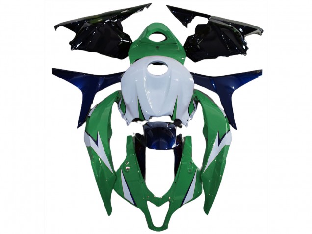 Gloss Green and Blue 2009-2012 Honda CBR600RR Motorcycle Fairing Gloss Green and Blue 2009-2012 Honda CBR600RR Motorcycle Fairing