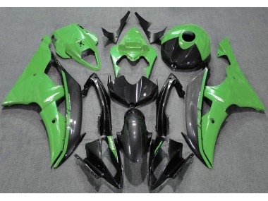 Gloss Green and Carbon 2008-2016 Yamaha R6 Motorcycle Fairing