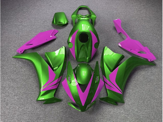 Gloss Green and Pink 2012-2016 Honda CBR1000RR Motorcycle Fairing Gloss Green and Pink 2012-2016 Honda CBR1000RR Motorcycle Fairing