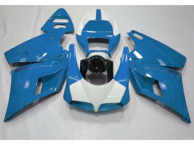 Gloss Light Blue & White 1993-2005 Ducati Ducati 996 748 916 998 Motorcycle Fairing