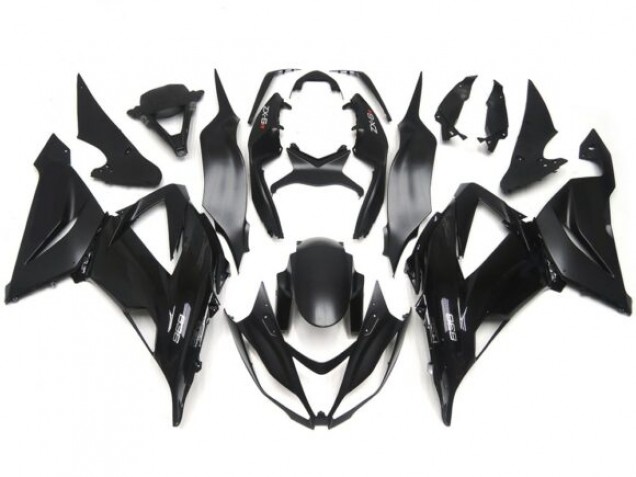 Gloss / Matte Black Plain Slick Decals 2013-2018 Kawasaki ZX6R Motorcycle Fairing Gloss / Matte Black Plain Slick Decals 2013-2018 Kawasaki ZX6R Motorcycle Fairing
