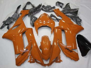 Gloss Orange 2007-2008 Kawasaki ZX6R Motorcycle Fairing