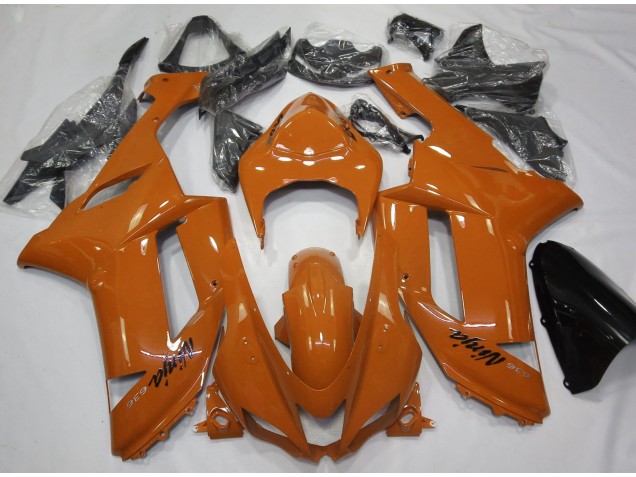 Gloss Orange 2007-2008 Kawasaki ZX6R Motorcycle Fairing Gloss Orange 2007-2008 Kawasaki ZX6R Motorcycle Fairing