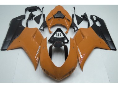 Gloss Orange & Black 2007-2014 Ducati Ducati 848 1098 1198 Motorcycle Fairing