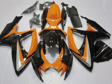 Gloss Orange Debadged 2006-2007 Suzuki GSXR 600-750 Motorcycle Fairing