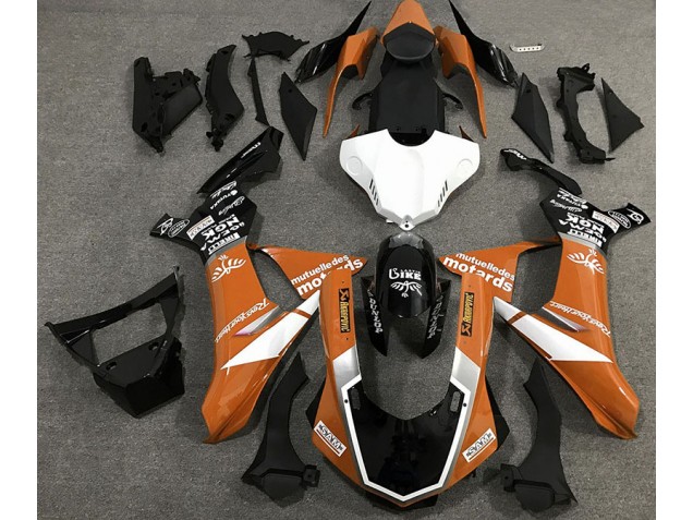 Gloss Orange Logo Style 2015-2019 Yamaha R1 Motorcycle Fairing Gloss Orange Logo Style 2015-2019 Yamaha R1 Motorcycle Fairing