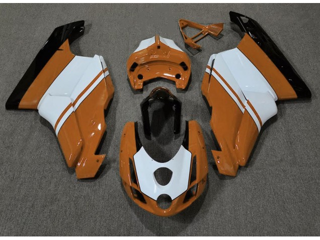 Gloss Orange & White 2003-2004 Ducati Ducati 749 999 Motorcycle Fairing Gloss Orange & White 2003-2004 Ducati Ducati 749 999 Motorcycle Fairing