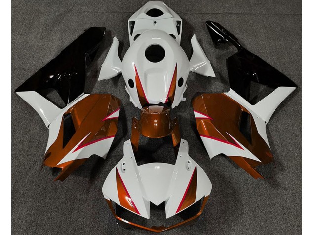 Gloss Orange White and Red 2013-2023 Honda CBR600RR Motorcycle Fairing Gloss Orange White and Red 2013-2023 Honda CBR600RR Motorcycle Fairing
