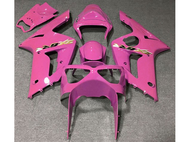 Gloss Pink 2003-2004 Kawasaki ZX6R Motorcycle Fairing Gloss Pink 2003-2004 Kawasaki ZX6R Motorcycle Fairing