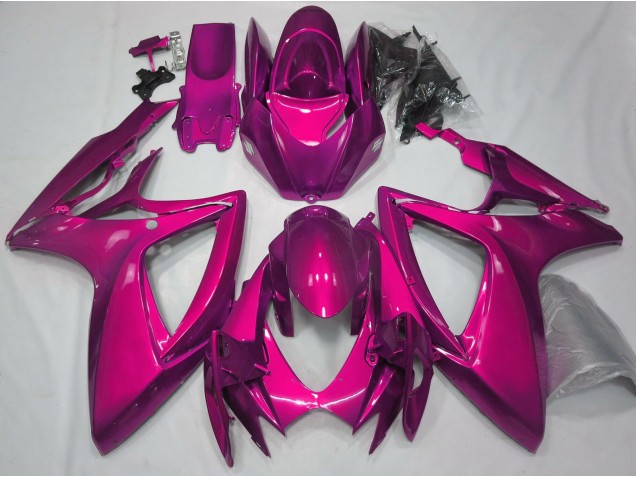 Gloss Pink Plain 2006-2007 Suzuki GSXR 600-750 Motorcycle Fairing Gloss Pink Plain 2006-2007 Suzuki GSXR 600-750 Motorcycle Fairing