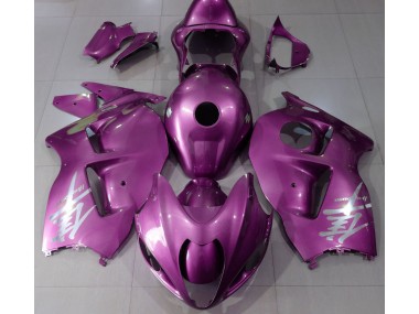 Gloss Pink & Silver Logo 1997-2007 Suzuki GSXR 1300 Hayabusa Motorcycle Fairing