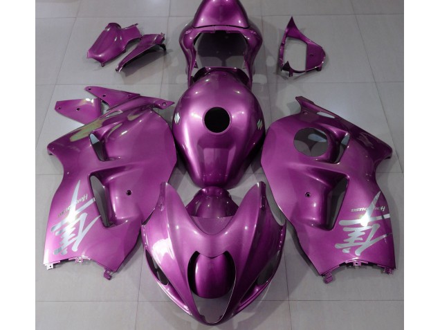 Gloss Pink & Silver Logo 1997-2007 Suzuki GSXR 1300 Hayabusa Motorcycle Fairing