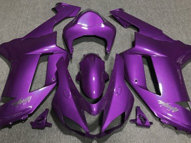 Gloss Purple 2007-2008 Kawasaki ZX6R Motorcycle Fairing