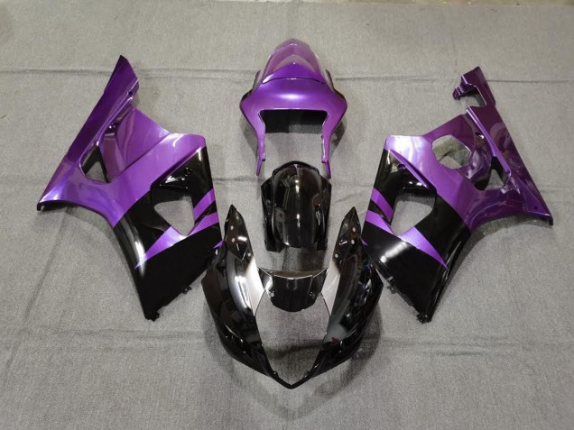Gloss Purple & Black 2003-2004 Suzuki GSXR 1000 Motorcycle Fairing Gloss Purple & Black 2003-2004 Suzuki GSXR 1000 Motorcycle Fairing