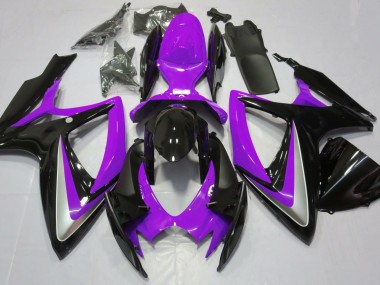Gloss Purple Debadged 2006-2007 Suzuki GSXR 600-750 Motorcycle Fairing
