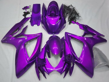 Gloss Purple Plain 2006-2007 Suzuki GSXR 600-750 Motorcycle Fairing