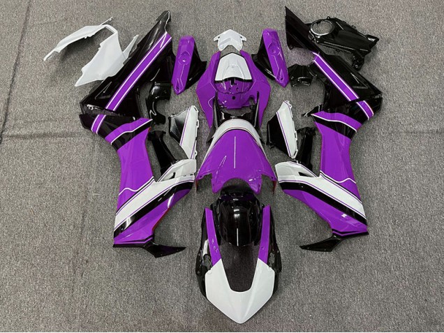 Gloss Purple White and Black 2017-2023 Honda CBR1000RR Motorcycle Fairing Gloss Purple White and Black 2017-2023 Honda CBR1000RR Motorcycle Fairing