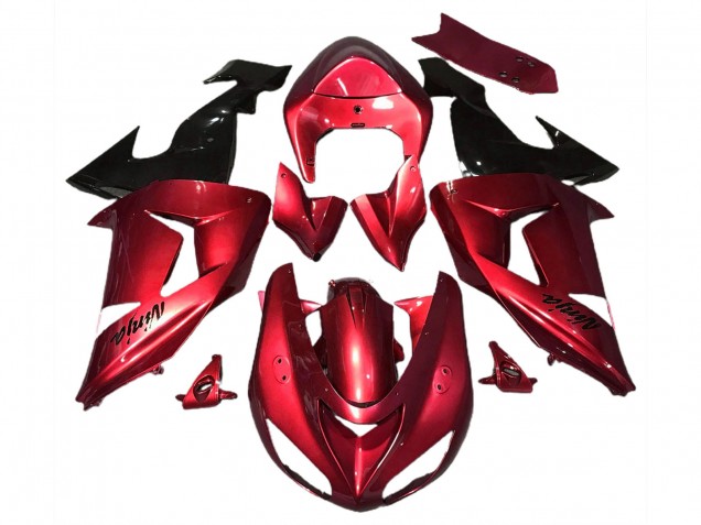 Gloss Red 2006-2007 Kawasaki ZX10R Motorcycle Fairing Gloss Red 2006-2007 Kawasaki ZX10R Motorcycle Fairing