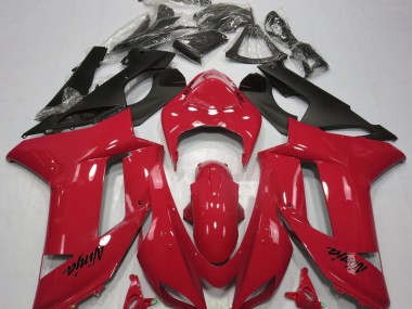 Gloss Red 2007-2008 Kawasaki ZX6R Motorcycle Fairing