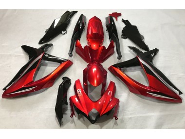 Gloss Red 2008-2010 Suzuki GSXR 600-750 Motorcycle Fairing