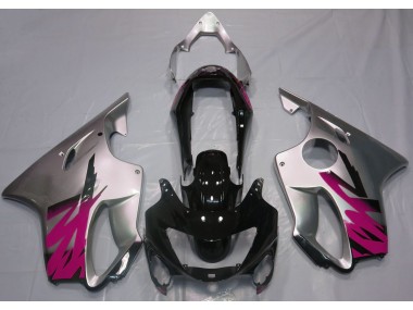 Gloss Silver & Pink 1999-2000 Honda CBR600 F4 Motorcycle Fairing