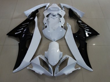 Gloss White / Black 2008-2016 Yamaha R6 Motorcycle Fairing