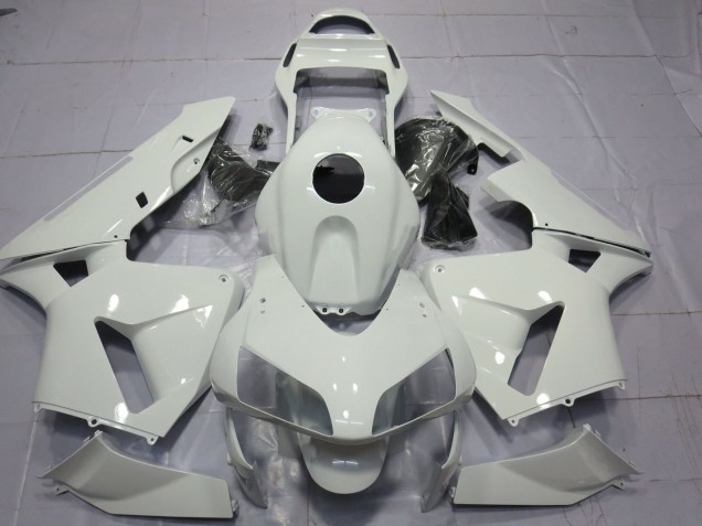 Gloss White Plain 2003-2004 Honda CBR600RR Motorcycle Fairing Gloss White Plain 2003-2004 Honda CBR600RR Motorcycle Fairing