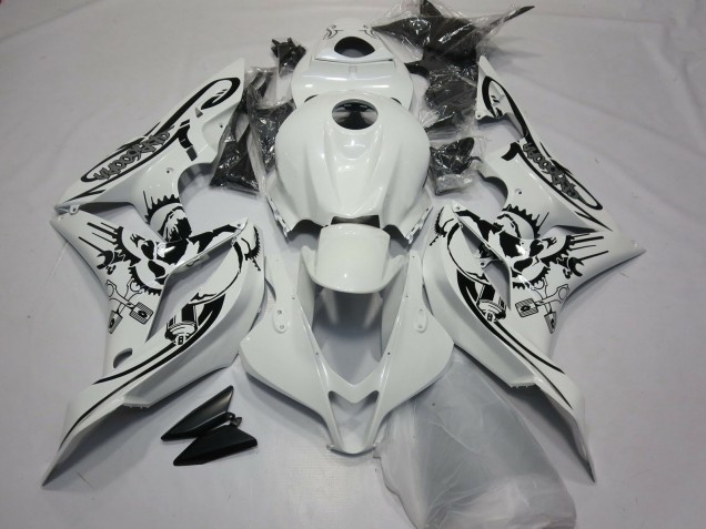Gloss White Special Design 2007-2008 Honda CBR600RR Motorcycle Fairing Gloss White Special Design 2007-2008 Honda CBR600RR Motorcycle Fairing