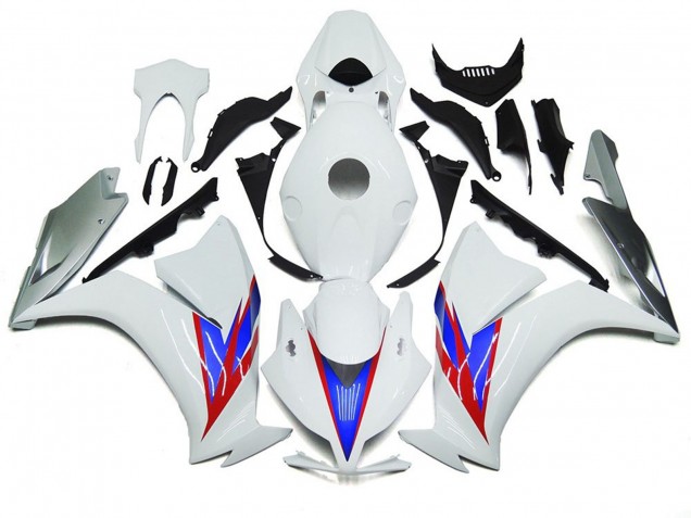 Gloss White and Silver 2012-2016 Honda CBR1000RR Motorcycle Fairing Gloss White and Silver 2012-2016 Honda CBR1000RR Motorcycle Fairing