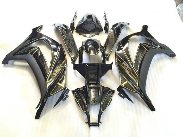 Gold Trim 2011-2015 Kawasaki ZX10R Motorcycle Fairing Gold Trim 2011-2015 Kawasaki ZX10R Motorcycle Fairing